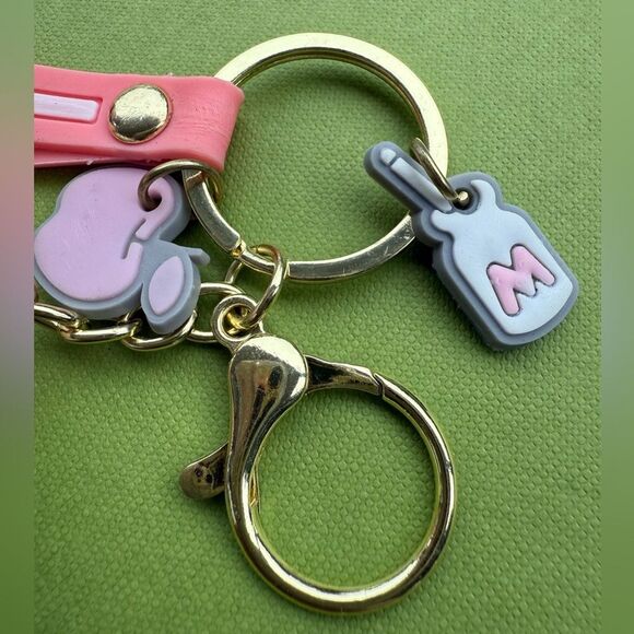 Hello Kitty Pink Bow Keychain with Charms & Wrist Strap – Super Cute! - Picture 5 of 17